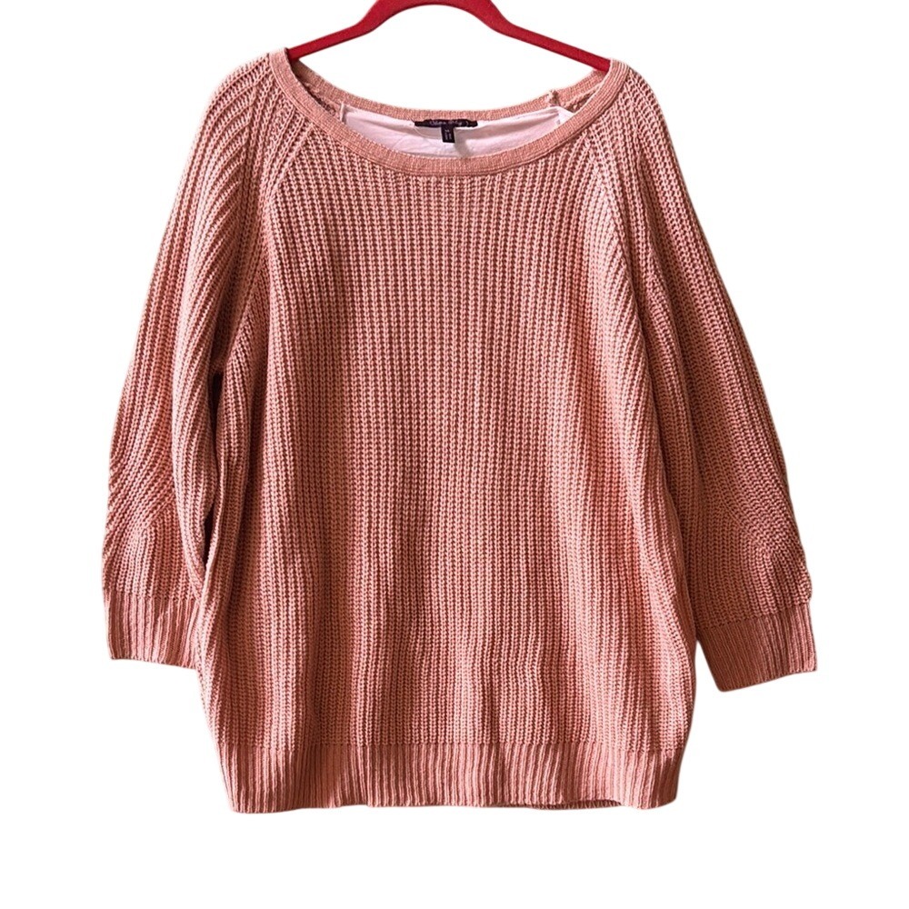 NWT Olivia Sky Women's Blush Pink Sweater Size XL